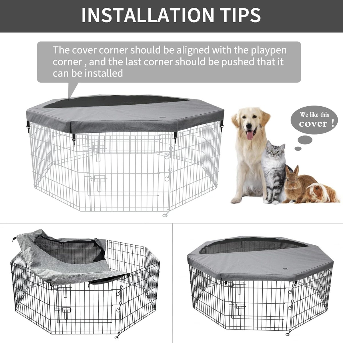 PETIME Playpen Mesh Roof photo 4